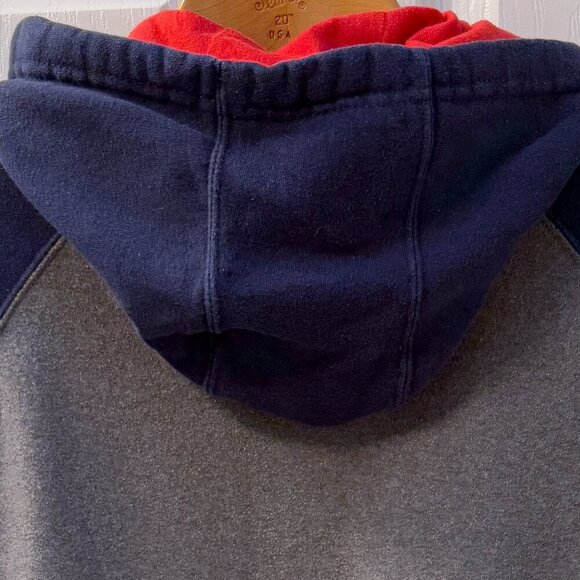 New England Patriots NFL Navy Full Zip Hoodie Large Pats Logo Size Medium - Picture 6 of 8